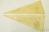 Picture of Vintage 1970s NASL Chicago Sting Defunct Soccer Pennants Felt Ylw/Black 22542