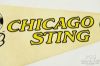 Picture of Vintage 1970s NASL Chicago Sting Defunct Soccer Pennants Felt Ylw/Black 22542