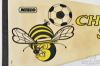 Picture of Vintage 1970s NASL Chicago Sting Defunct Soccer Pennants Felt Ylw/Black 22542