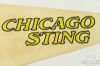 Picture of Vintage 1970s NASL Chicago Sting Defunct Soccer Pennants Felt Ylw/Black 22542