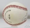 Picture of Enos Slaughter HOF Cardinals Signed Rawlings ONL Baseball JSA COA 27233