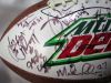 Picture of Signed Football with Multiple Player Signatures Bobby Hull HOF No COA 8479