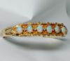 Picture of 14k Yellow Gold Bangle with Opal & Diamond  32.1g 7.5" 27075