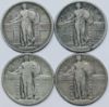 Picture of 2x 1917 T1, 1x 1917 T2, 1x 1920 Standing Liberty Quarters SLQ 25c 28224