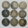 Picture of (9) 1840o - 1891 Seated Liberty Dimes w/ CC 10c Carson City 28206