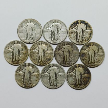 Picture of (11) 1917-1930 Standing Liberty Quarters SLQ 25c 28228