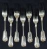 Picture of Antique Roberts & Belk R&B Furnival Sterling Silver Flatware Sheffield (46pcs) 119oz 28077