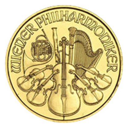 Picture of 1/10 oz Austrian Philharmonic Gold (Random Date) BU