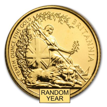 Picture of Great Britain 1/10 oz Gold Britannia (Random Date) BU 