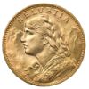 Picture of Switzerland 20 Francs Gold - Helvetia (Random Date) BU .1867 AGW