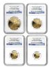 Picture of 2014-W 4-Coin Proof American Gold Eagle Set PF-70 NGC (ER) 1.85 oz