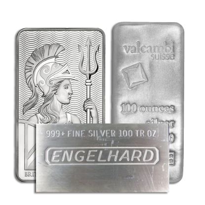 Picture of 100 oz Silver Bar - Brand Varies