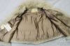 Picture of Natural Tan Mink Cape with Beige Fox Trim w Fur Hat, Menger Smart Shops 