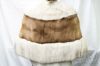 Picture of Natural Tan Mink Cape with Beige Fox Trim w Fur Hat, Menger Smart Shops 