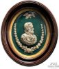 Picture of 1865 Ulysses S. Grant Silvered Bust, Powell Civil War General Oval Frame 