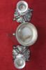 Picture of Vintage Hilton Silverplate Coffee/Teapot + 2 Barbour Candlesticks 