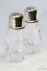 Picture of Vintage Post-House Hand Cut Crystal Salt & Pepper Mill Grinder/Shakers 