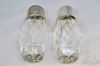 Picture of Vintage Post-House Hand Cut Crystal Salt & Pepper Mill Grinder/Shakers 