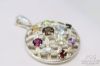 Picture of Signed Brighton Fadi CID Crystal Enhancer Pendant Hoop Earrings Flower Ring