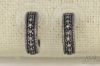 Picture of Signed Sterling Silver Marcasite MOP Pin, Earrings, Ring 4pc 