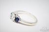 Picture of EGL .70ct VS1 H Diamond Sapphire & Emerald Ring 14k Gold