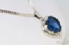 Picture of Gemstone Heart Sterling Silver Pendant, Chain Necklace 20" Ring 