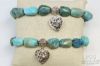 Picture of Assorted JJ Pins - Cactus, Owl, Starfish & Turquoise Gemstone Bracelets 