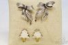 Picture of Sterling Silver Marvella Pearl Earrings, Poinsettia Ring, Bracelet 