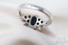 Picture of 2.3ct Blue Sapphire and Diamond Ring 18k White Gold 