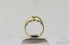 Picture of .38ct Diamond Men's 14k White and Yellow Gold Ring