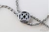 Picture of 23" Pearl and Diamond Wheat Chain Necklace 18k White Gold 