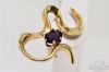 Picture of Amethyst 1.64ct French Back Hugger Earrings 14k Yellow Gold