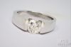 Picture of Platinum & Iridium .93ct Round Brilliant Cut Diamond Engagement Ring 