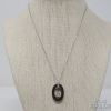 Picture of 14k Trillion Cut .61ct SI1/ i Black & White Diamond Pendant & 16" Chain