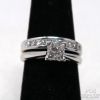 Picture of 14K Princess Cut .90ct SI2, I Diamond Engagement/Wedding Set