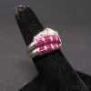 Picture of 18k White Gold Ruby 2.5cttw & Diamond 2cttw Diamond VS, H-I