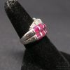 Picture of 18k White Gold Ruby 2.5cttw & Diamond 2cttw Diamond VS, H-I