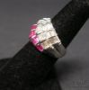 Picture of 18k White Gold Ruby 2.5cttw & Diamond 2cttw Diamond VS, H-I