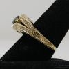 Picture of Green Tourmaline Pear Shaped 1.04 CT Egyptian Inspired 14K Gold Ring