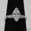 Picture of Platinum Marquise Diamond Wedding Set G-VS1 1.2 CT .6CT Side Baguettes 