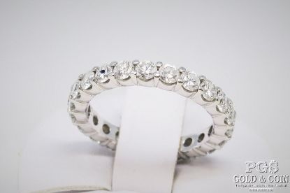 Picture of 1.98 ctw Diamond VS, G Eternity Band Anniversary Ring Platinum