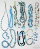 Picture of Turquoise Beaded Jewelry w/8-Necklaces, 4-Bracelets, Pair of Earrings & Stones 