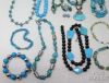 Picture of Turquoise Beaded Jewelry w/8-Necklaces, 4-Bracelets, Pair of Earrings & Stones 