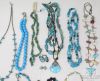 Picture of Turquoise Beaded Jewelry w/8-Necklaces, 4-Bracelets, Pair of Earrings & Stones 