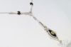 Picture of .40ct Bezeled Diamond and Black Onyx Necklace 16" 18k White Gold