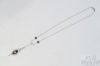 Picture of .40ct Bezeled Diamond and Black Onyx Necklace 16" 18k White Gold