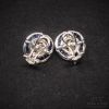 Picture of 18k Diamond & Sapphire Earrings - RBD, I2, H 0.06ct 