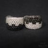 Picture of 18k 2.52cttw VS, G/H White & Black Diamond Huggie Earrings