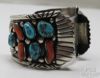 Picture of (3)Vintage Navajo Sterling Silver & Turquoise Watch Cuffs & Watch 