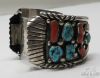 Picture of (3)Vintage Navajo Sterling Silver & Turquoise Watch Cuffs & Watch 